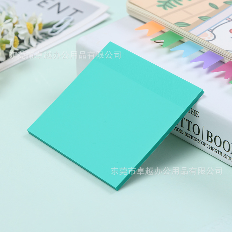 PET fluorescente nota estudiante clave marca puede ser escrito fuerte adhesivo plástico impermeable preguntas equivocadas transparente nota adhesiva