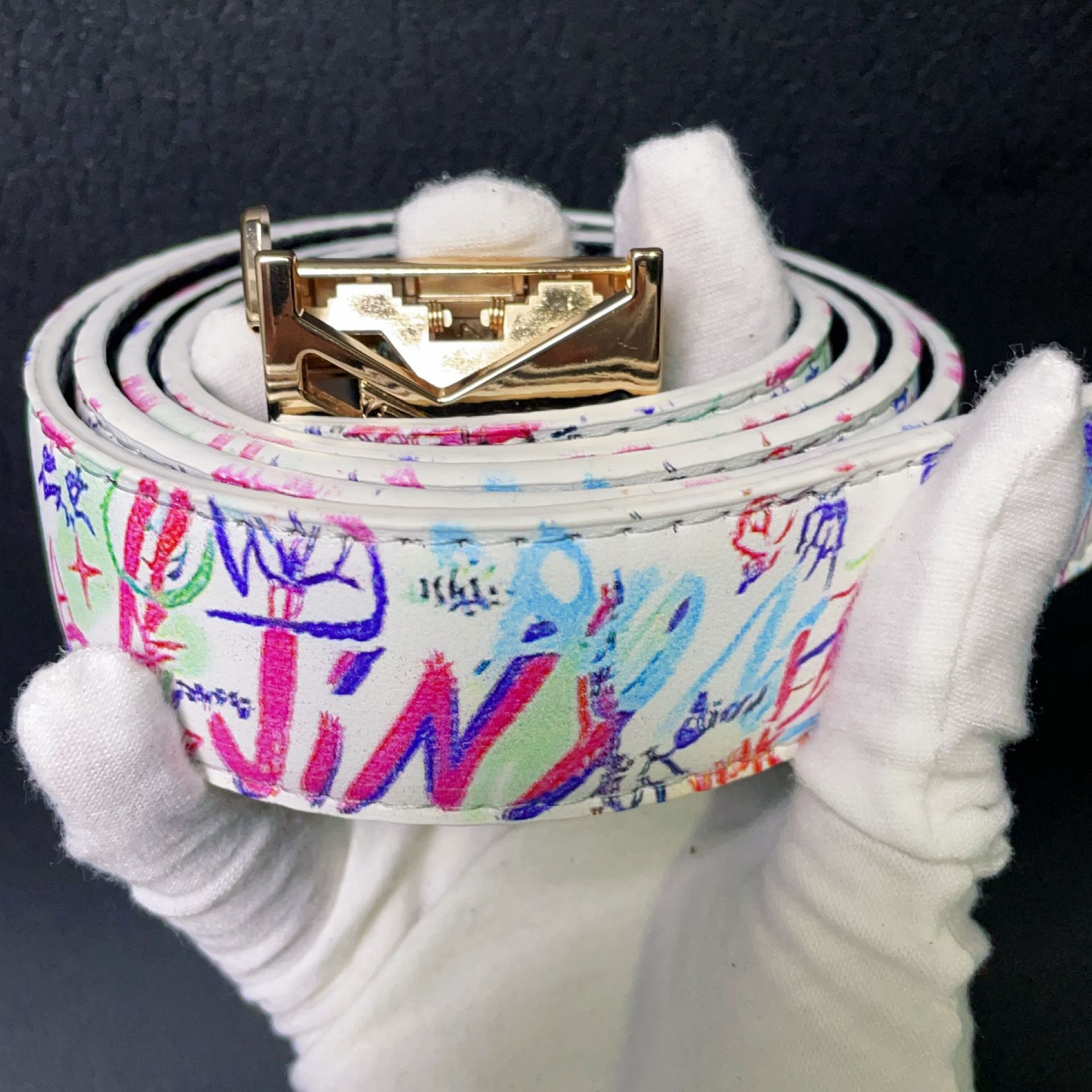 Belt with letters