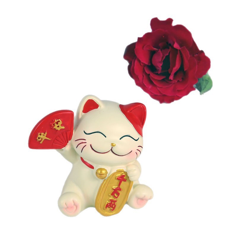 平安喜乐招财猫小摆件办公文化桌面装饰家居创意礼物小猫文创礼品|undefined