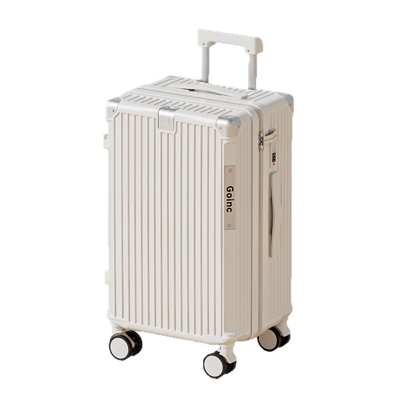 Maleta multifuncional de gran capacidad para mujeres con alto valor facial, maleta de tracción PC, maleta de viaje de embarque resistente y durable, maleta de cuero