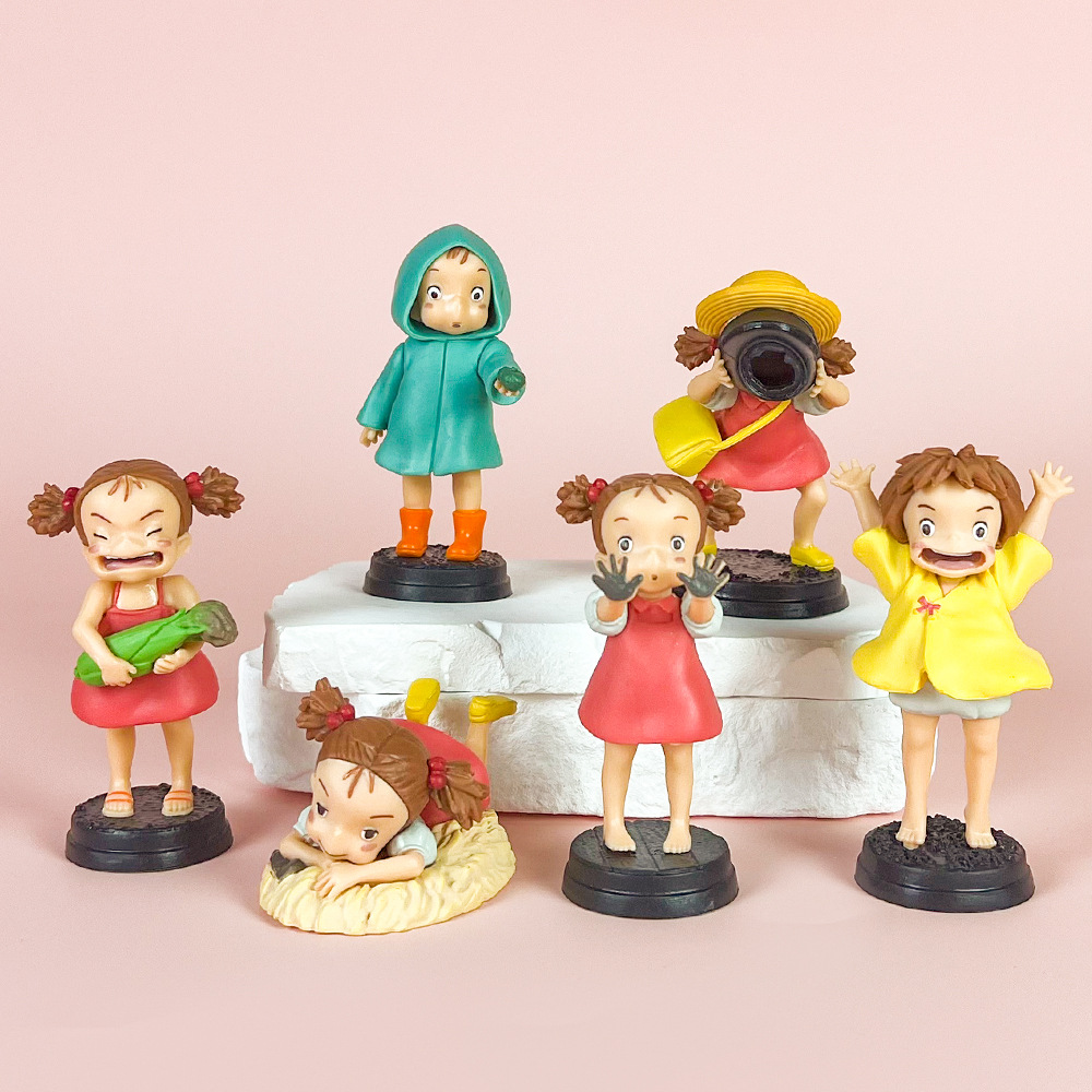 宮崎駿のキャラクターの波竜猫金魚姫小梅の手作りアニメモデルの置物が可愛い少女心公仔が承認しました。