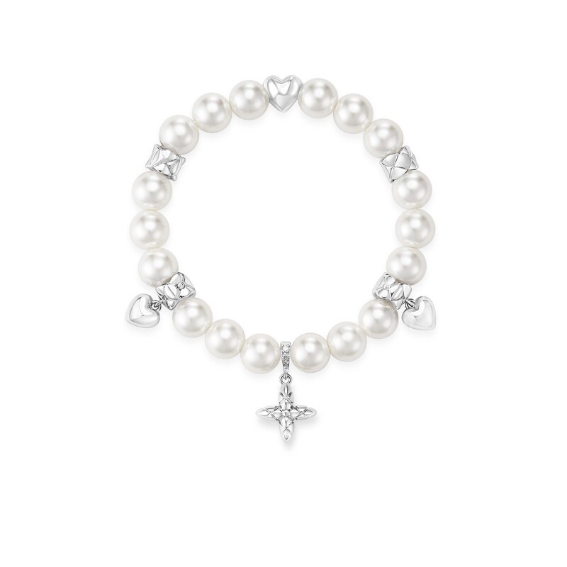 Tiktok Equator Ice Cube Diamond Series Starburst Heart Turquoise Pearl Beaded Bracelet Light Luxury Women's Accessories Jewelry Tiktok Equator Ice Cube Diamond Series Starburst Heart Turquoise Pearl Beaded Bracelet Light Luxury Women's Accessories Jewelry