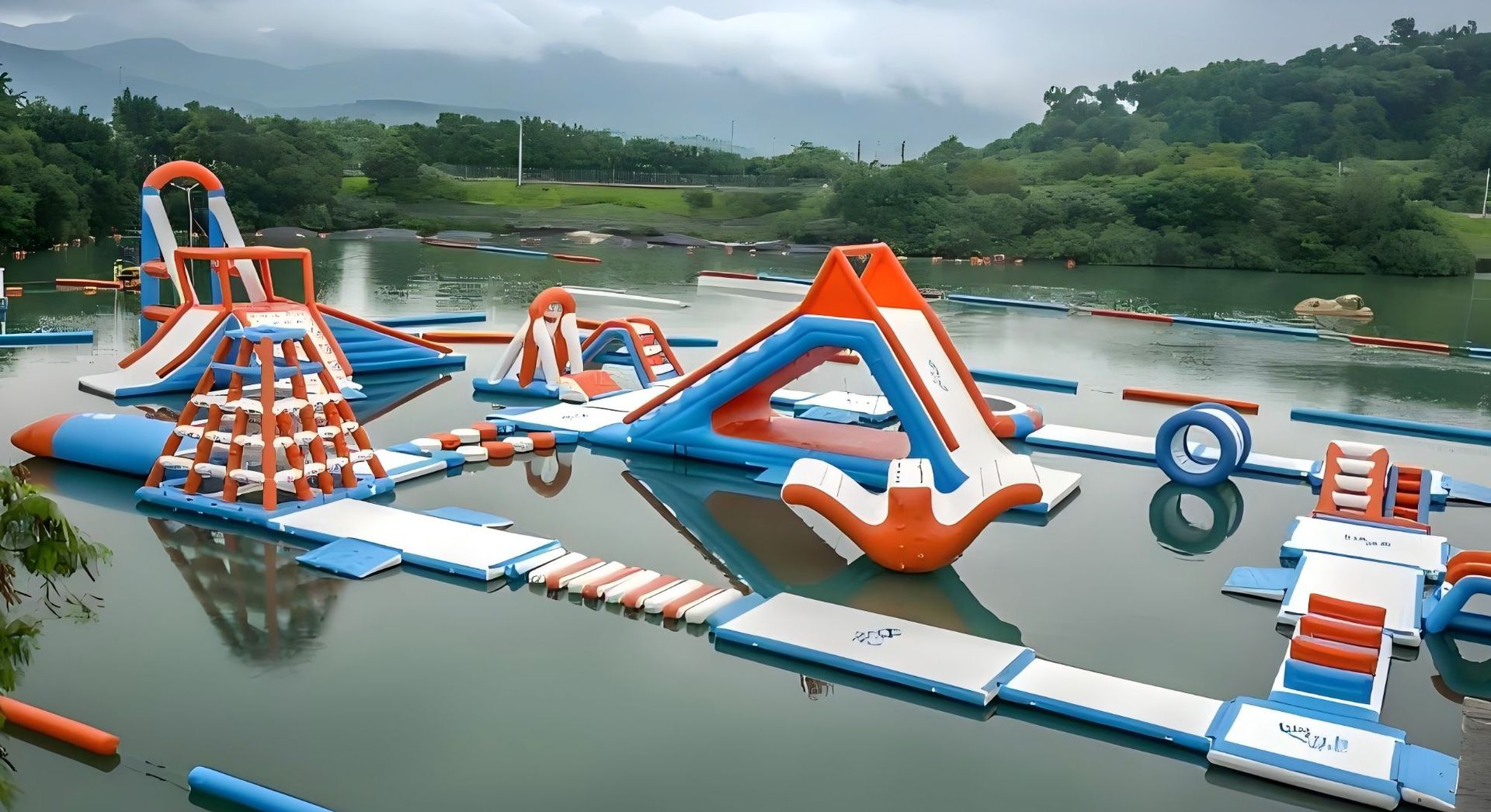 Agua inflable, castillos inflables, accesorios, juguetes para niños personalizados, inflables, al aire libre, gran lago, agua, agua, agua