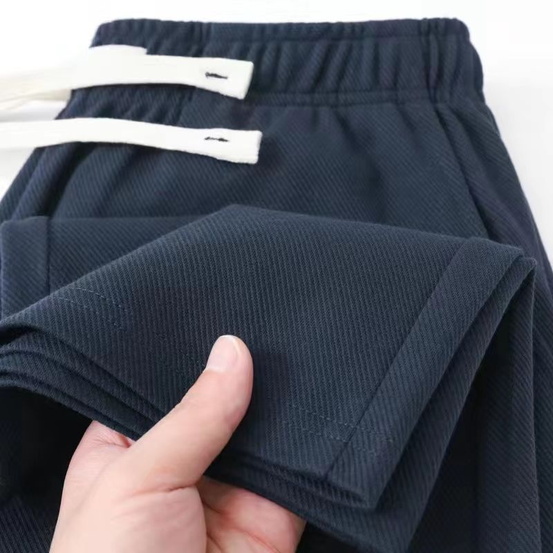 高いですが、価値があります。乳杏色重ポンド直筒斜紋衛ズボンの女性はゆったりしています。|undefined