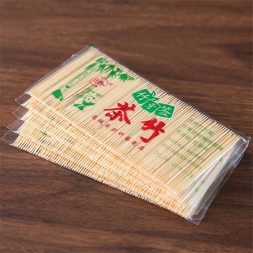 Disposable double-headed bamboo toothpicks for home use, commercial use, portable restaurants and hotels, bulk bamboo toothpicks, 200 pieces