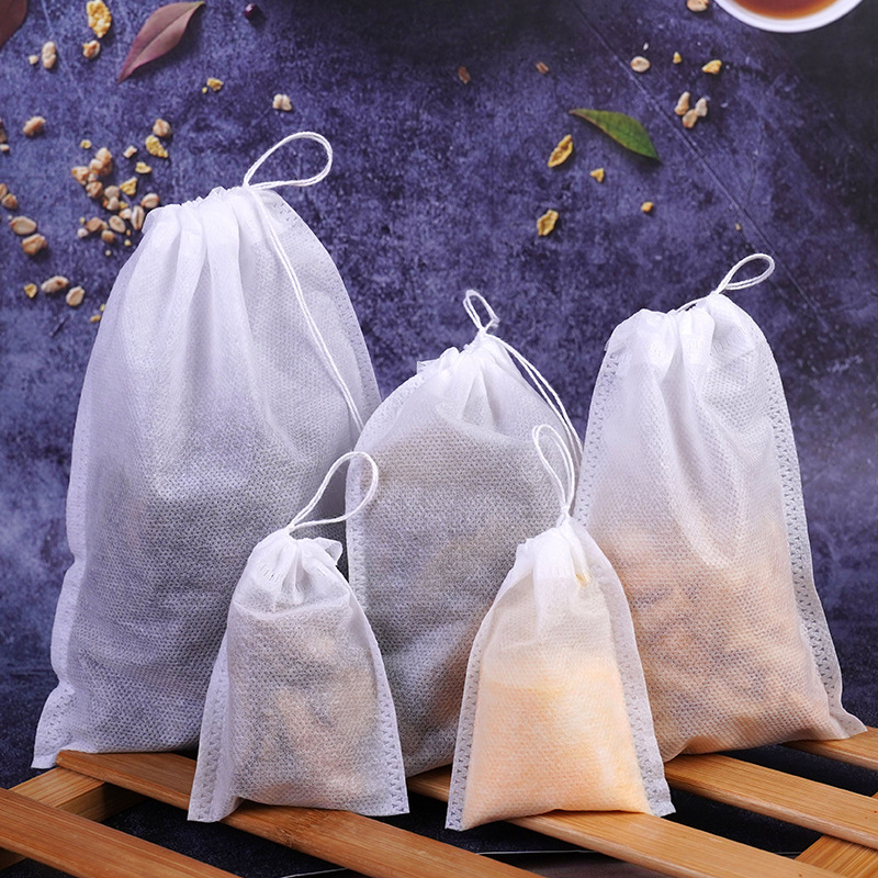 批发抽线茶包袋泡茶袋无纺布袋中药袋煎药袋卤料包过滤袋规格齐全