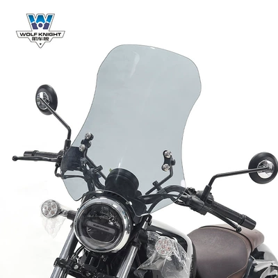 windshield front windshield motorcycle — Motorcycle front windshield - brown-height-55cm