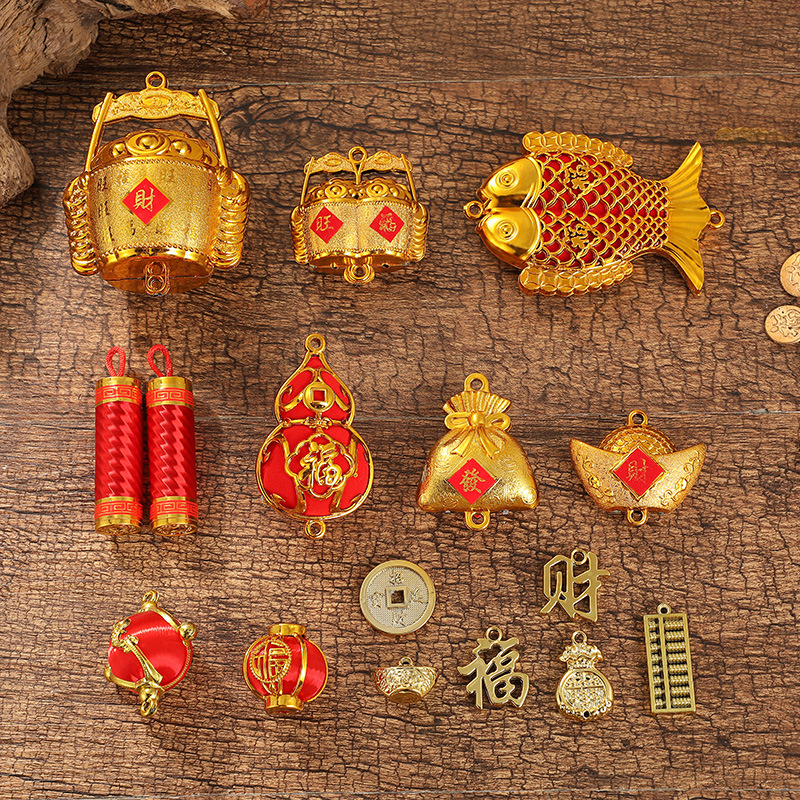 Golden festive creative accessories
