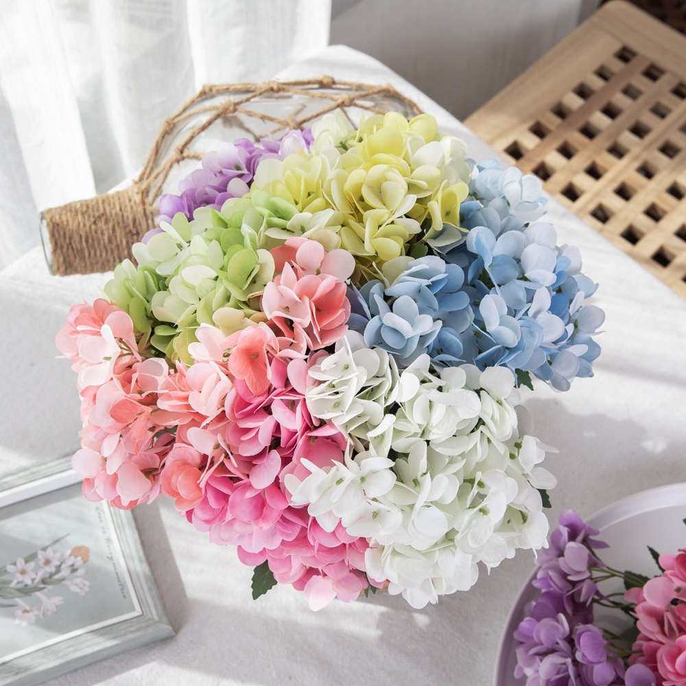 繡球仿真花植物INS婚慶裝飾品INS風仿真植物牆批發玫瑰花MW66779