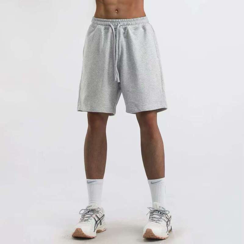 Summer New Style 300g American-Style Terry Shorts for Men, Trendy Brand Design, Niche Loose Fit, Large Size Sports Casual Pants