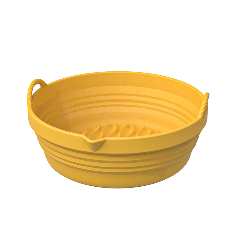 Bandeja de silicona para barbacoa Zibo, tapete para freidora de aire y parrilla, bandeja especial para drenar aceite, tapete plegable y resistente a altas temperaturas.