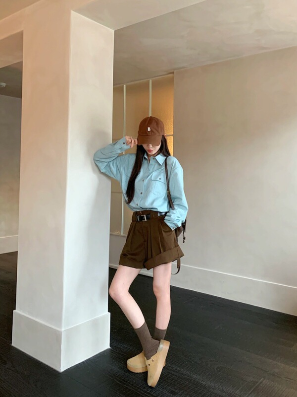 亚麻物语/极简老钱风天丝亚麻衬衣女夏新款防晒衬衫|undefined