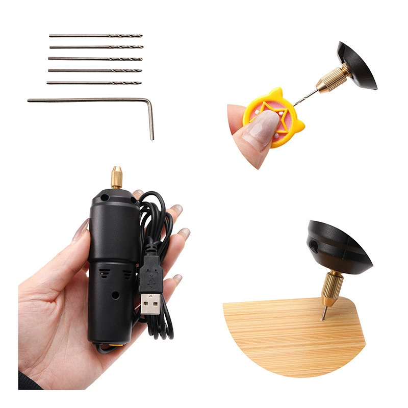 Универсальная небольшая электрическая дрель, DIY, алюминиевый сплав