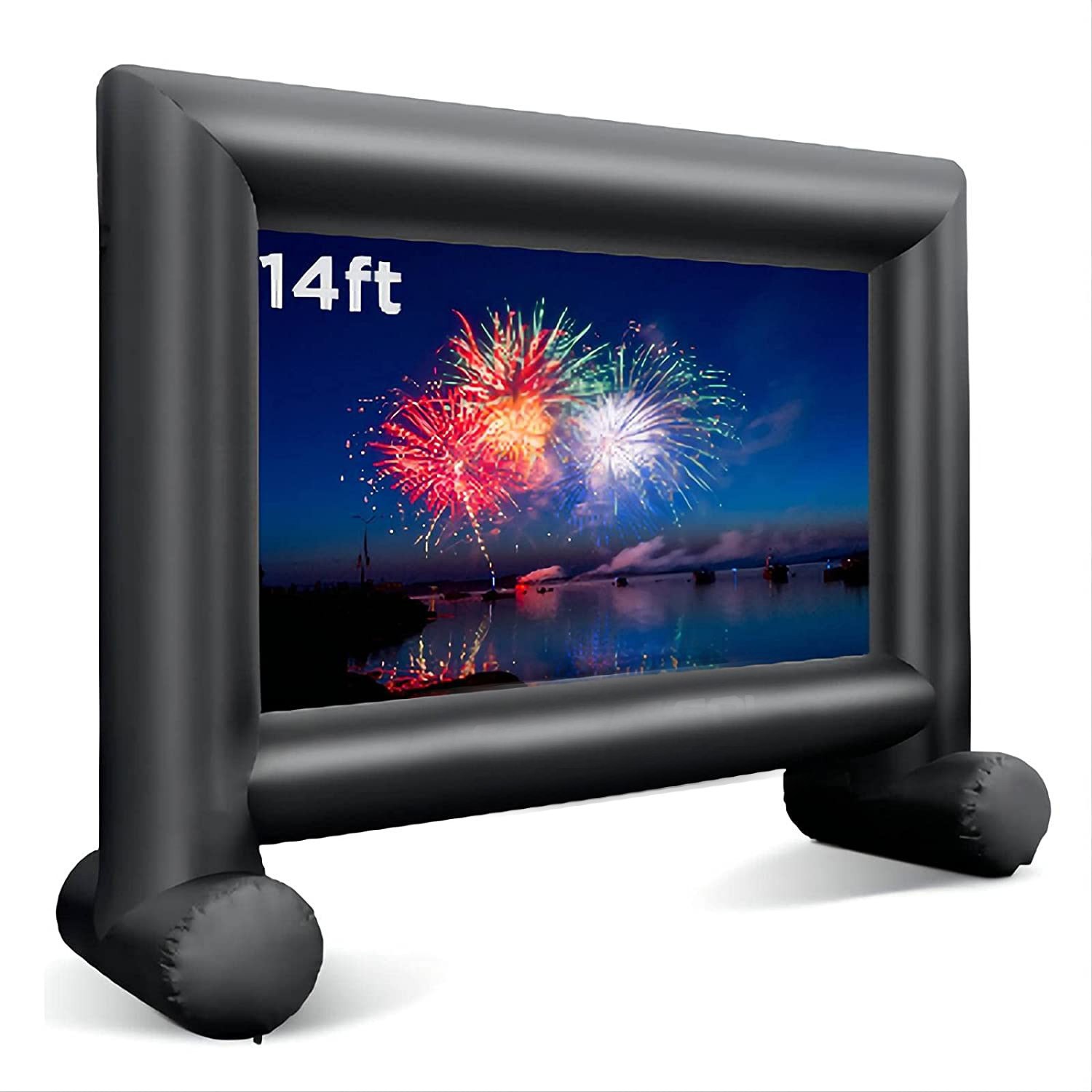 Pantalla de proyección inflable móvil pantalla de publicidad pared de fondo al aire libre película inflable portátil pantalla de proyección de ocio