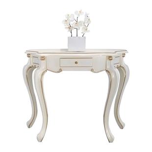 2025 New European Style Entrance Entrance Table Wall-to-Wall Modern Simple Semi-Circle Table Table Home Corridor Rack