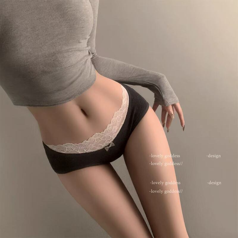 2026 New Style Extended-Crotch Pure Cotton Panties for Girls, Full-Coverage Cotton with Lace Trim, Mid-Waist Pure Desire Briefs 2026 New Style Extended-Crotch Pure Cotton Panties for Girls, Full-Coverage Cotton with Lace Trim, Mid-Waist Pure Desire Briefs