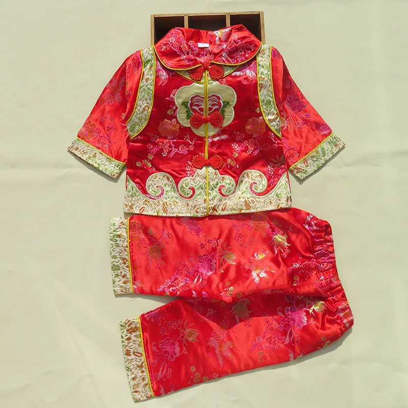 Весенне-летняя одежда для малышей для новогодних поздравлений, костюм для годовасика, набор для празднования первой сотни дней и первой сотни лет