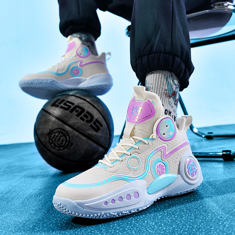 Zapatos de baloncesto de hombre de tamaño grande, zapatos transpirables de verano, zapatos deportivos casuales, zapatos de carrera de alto perfil image 6