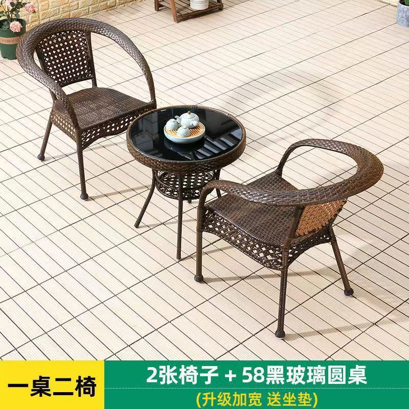 하이 엔드 B 2 + 60 블랙 유리 원형 테이블