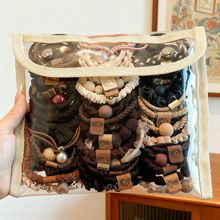 2025新款高弹力耐用发绳女扎头绳高马尾发圈高级感气质橡皮筋发饰