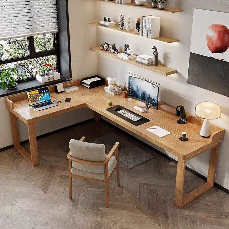 Деревянный настольный компьютерный стол Угловой стол письменный стол Спальня l Тип рабочий стол дома 7 Студент обучение письменный стол