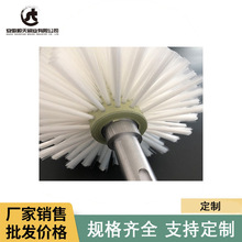 工业用清洗机尼龙丝毛刷辊除尘空心毛刷轮圆滚刷非标定制刷子