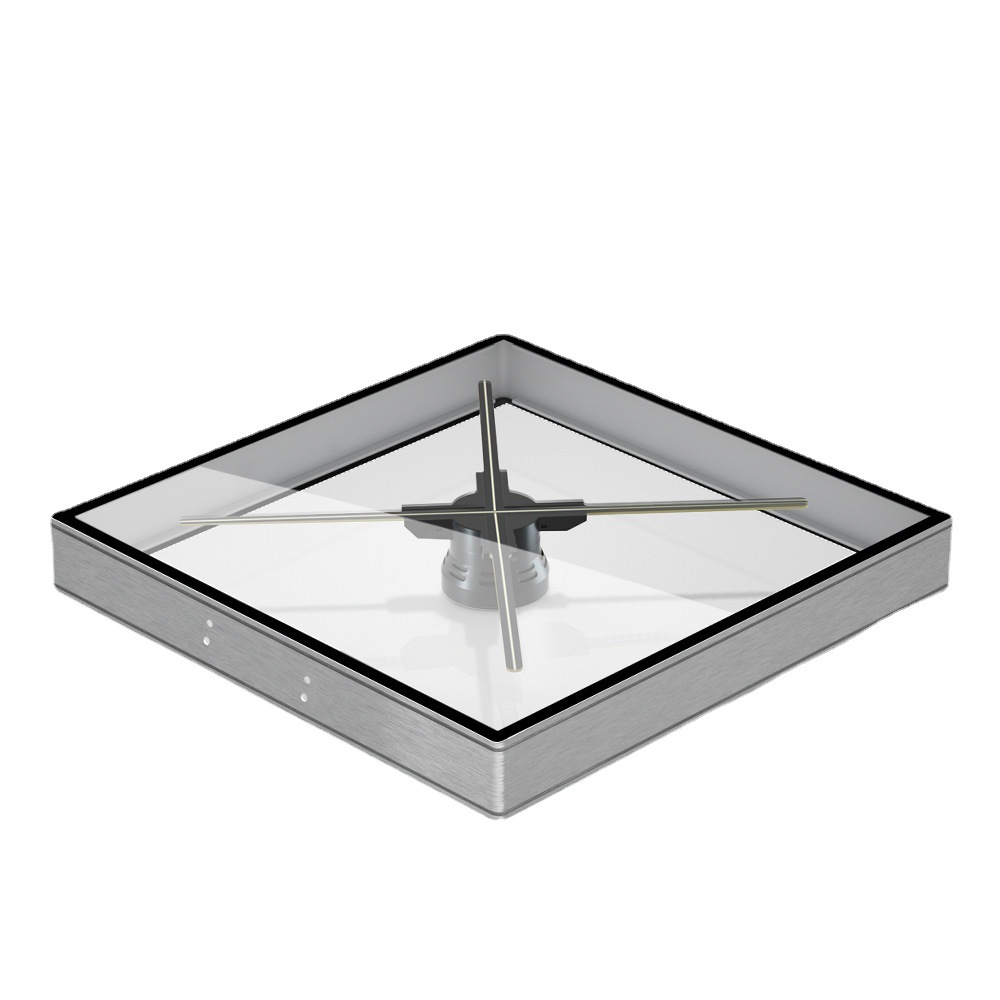 3D全息炫屏广告机专用铝合金材质方形保护罩投影显示裸眼3D展示柜