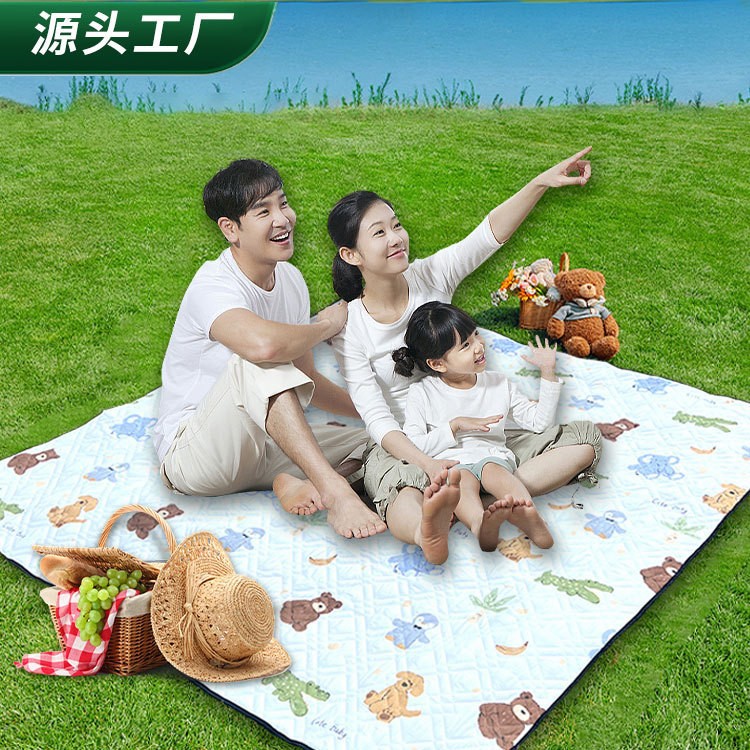 피크닉 매트 야외 공원 봄 나들이 휴대용 피크닉 매트 방습 두꺼운 접이식 바닥 매트