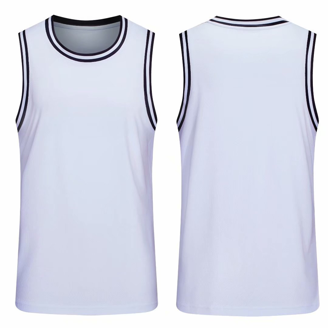 Crewneck Sleeveless Jersey Vest Top Men's Breathable Sweat Absorbing Summer Printing Basketball Training Camp Team Clothes Team Clothes Men's