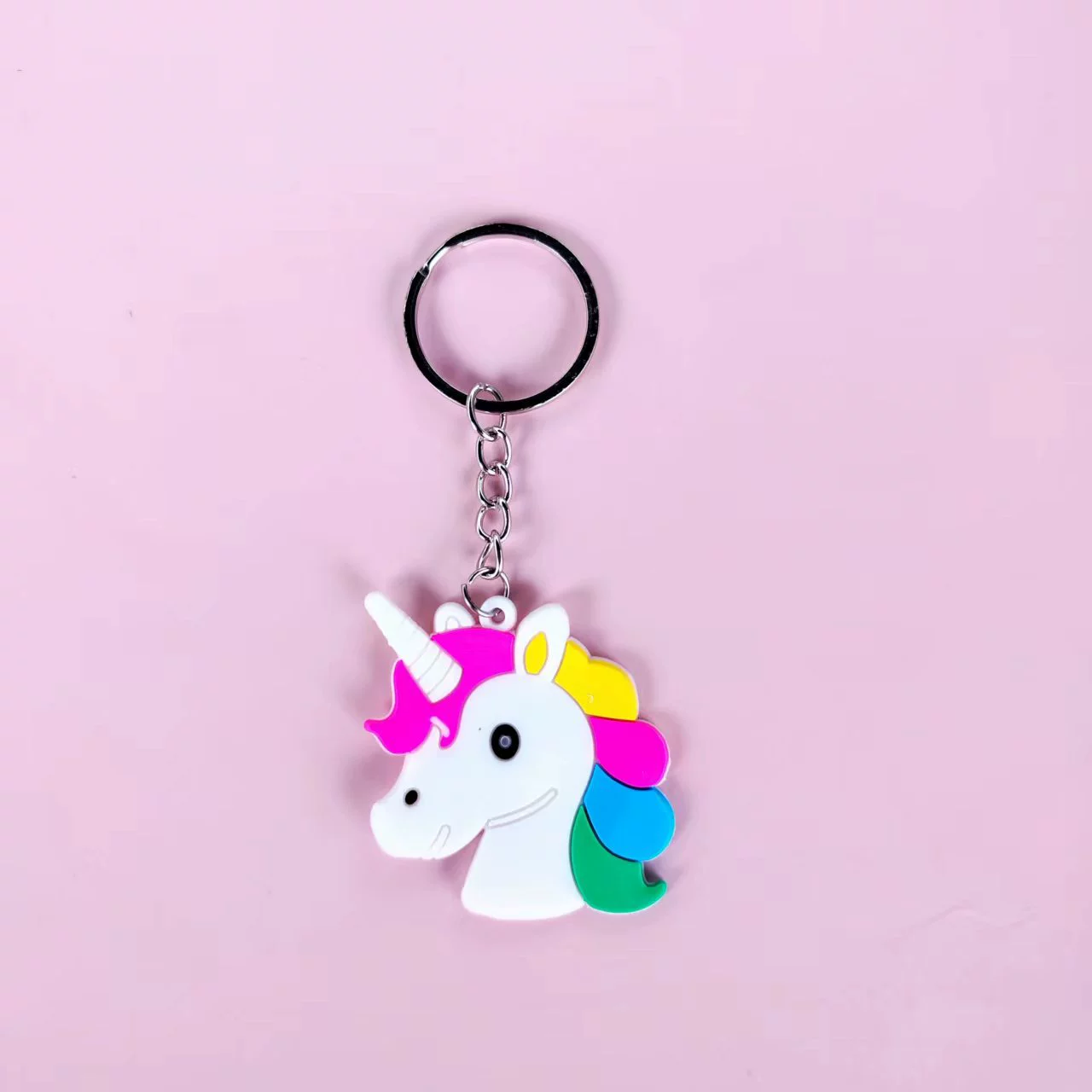 Брелок из ПВХ, радужная подвеска из мягкой резины, украшения, игрушка, новая коллекция, городской стиль, единорог, подарок на день рождения