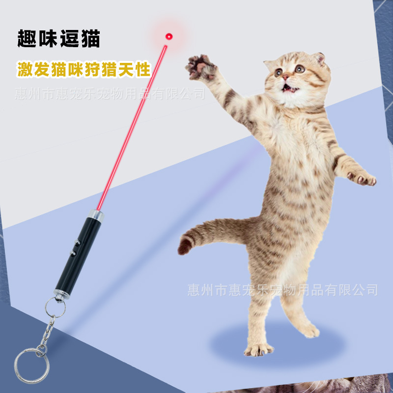 Láser LED gato divertido palo aliviar congestión de lujo láser pluma punto rojo gato divertido gato pluma juguete interactivo con electrónica LED