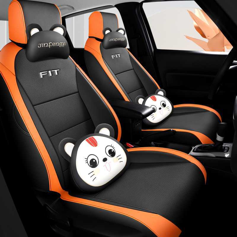 Car Seat Cover, Honda Modelə uyğun (Original) oturacaq örtükləri - orange