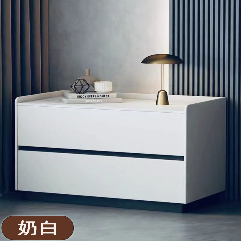 Ampliación del gabinete de la cama de madera maciza enorme simple almacenamiento gabinete de zapatos nuevo moderno dormitorio cabecera armario de almacenamiento italiano