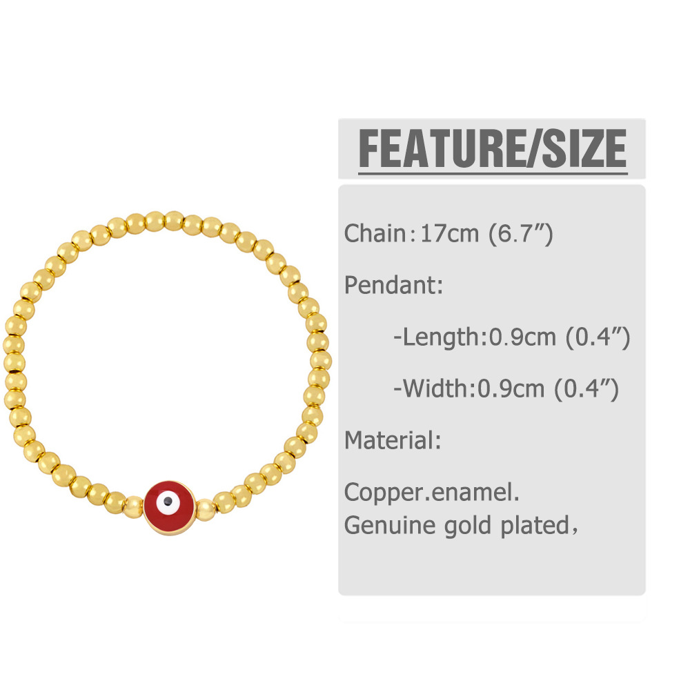 Fashion Devilu0027S Eye Copper Plating Bracelets 1 Piece