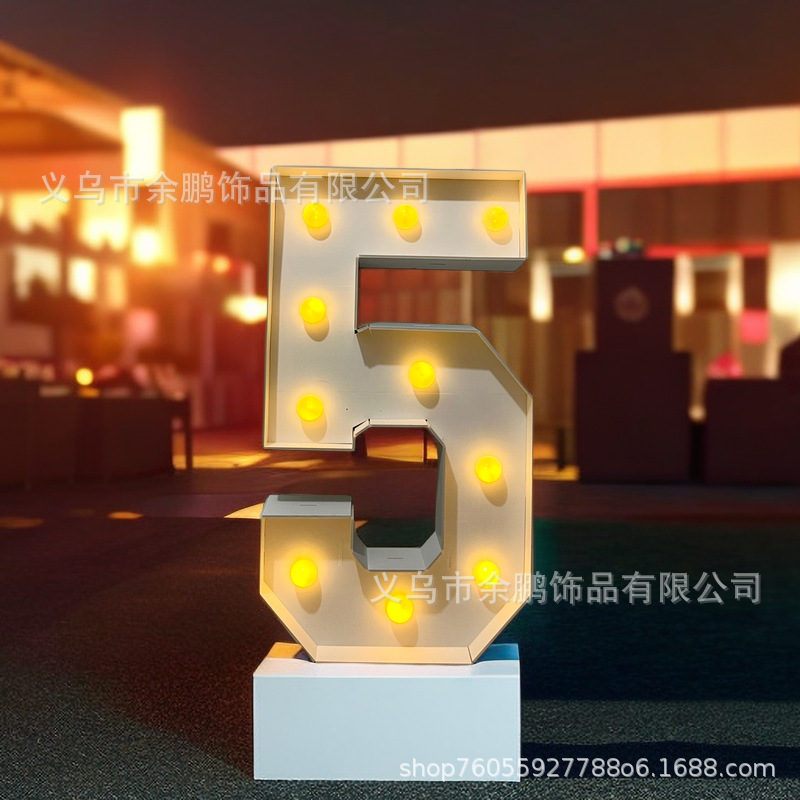 Tablero de KT diseño de luz digital accesorios de la foto decoración del partido fábrica de cumpleaños al por mayor transfronteriza escena de Amazon