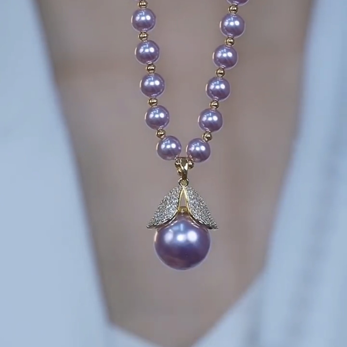 复制_轻奢高级感紫色珍珠满钻叶子项链小众设计感.jpg