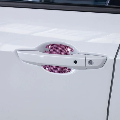 Other Automotive Interior Supplies Door Bowl Anti-Scratch Car Handle - door-bowl-4-piecesset-pink-diamond-small-size