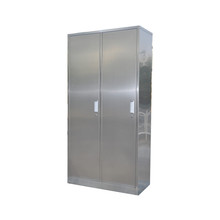 定制SSC102不锈钢加厚双门衣柜办公工器具柜安全帽柜高低多层柜