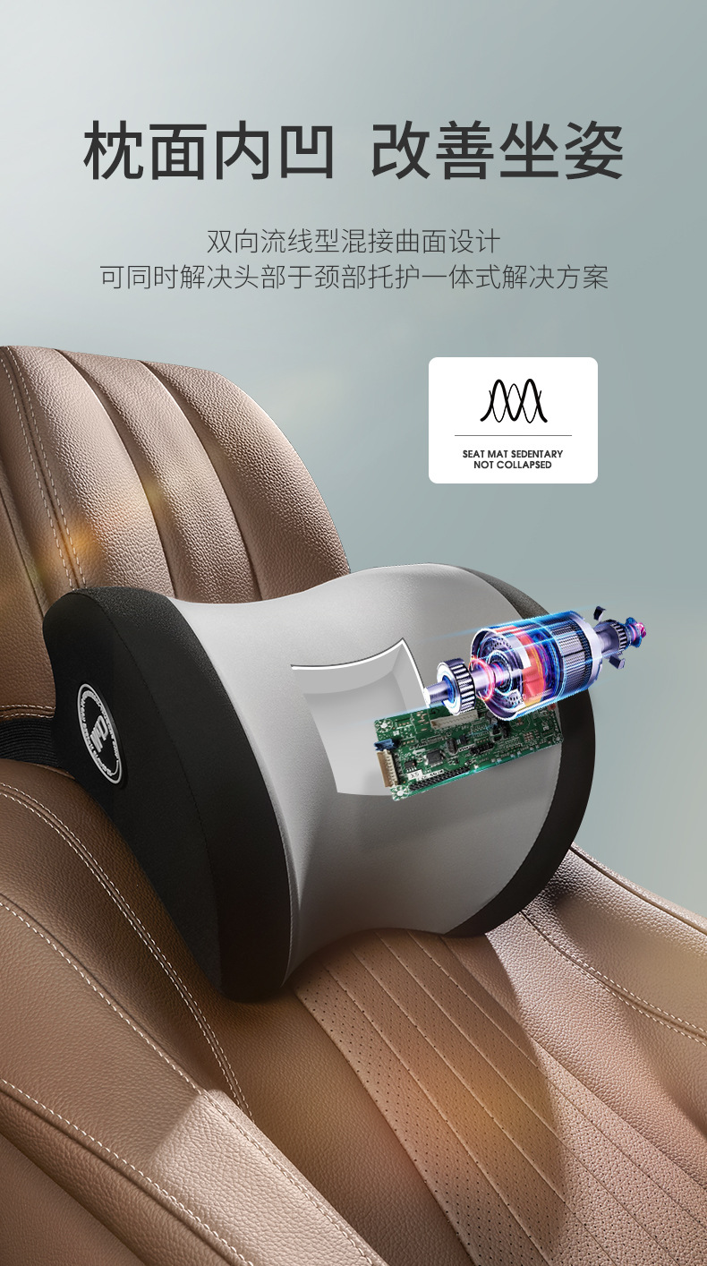 Car Lumbar Support Car Massage Waist Protection Cushion Car Seat Backrest Lumbar Cushion Driving Lumbar Support Lumbar Support Headrest