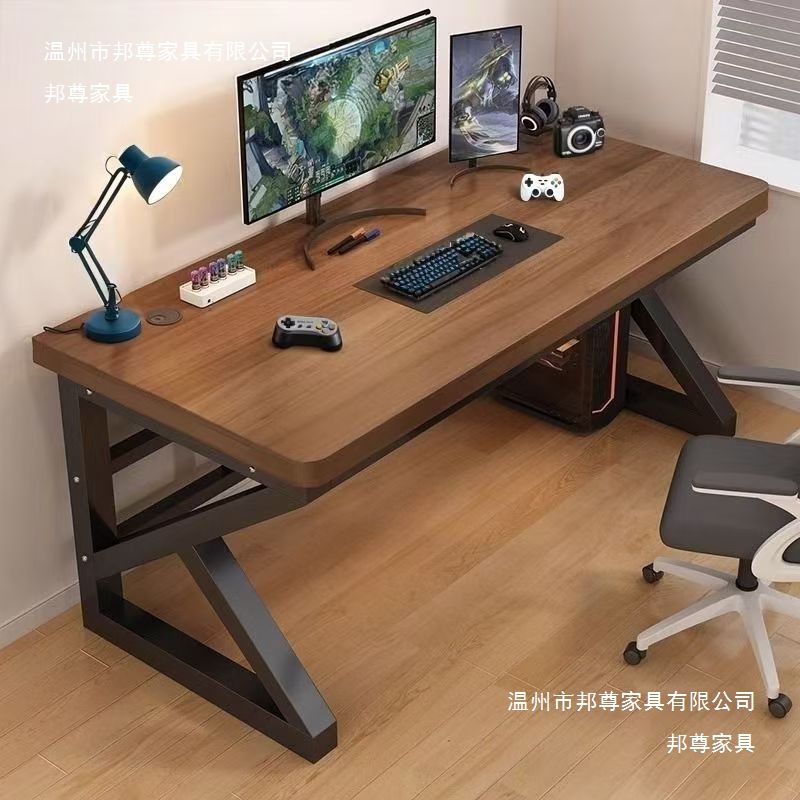 Solid Wood Computer Desk, Home Bedroom Desk, Simple Modern Desk, Simple Study Desk, Student Desktop E-Sports Desk