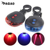 PAGAO Велосипед с лазером, безопасная горная индикаторная лампа, светодиодное снаряжение для велоспорта