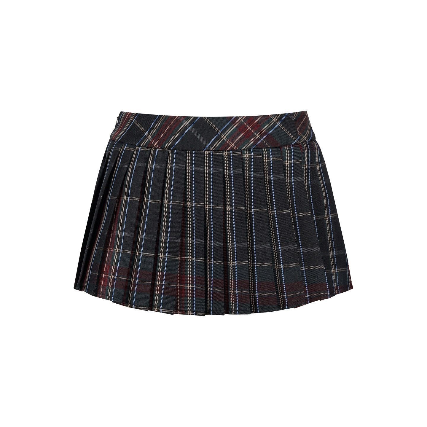 Pleated skirt, belt