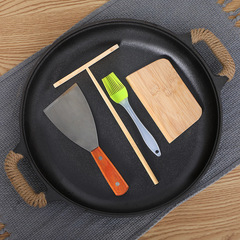 444Z wholesale thickened cast iron pancake pan for household pancakes, fruit griddles, hand pancakes, pan-fried fish without coating