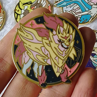 Metal Backpack Enamel Pin – Yaxa sancaqları - a4-glittering-zirconite