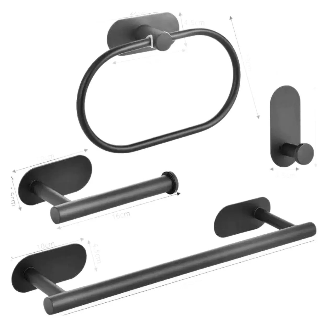 Anillo de toalla de acero inoxidable transfronterizo toalla de baño barra de toalla de baño colgante conjunto de toalla de baño combinación de toalla de papel