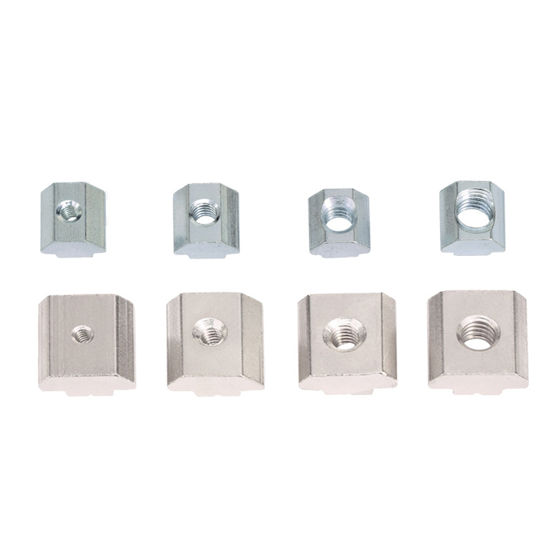 Aluminum Profile EU Standard T-type 20 30 4045 Carbon Steel T-type Slider Nut 3D Printer Engraving Machine Accessories Block