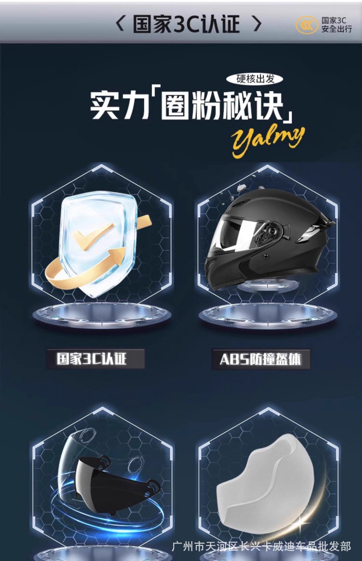 Hot-Selling Foreign Trade Specializes in High-Quality Aliexpress Amazon Motorcycle Open-Face Helmets, Safety Helmets, Dual-Lens Helmets