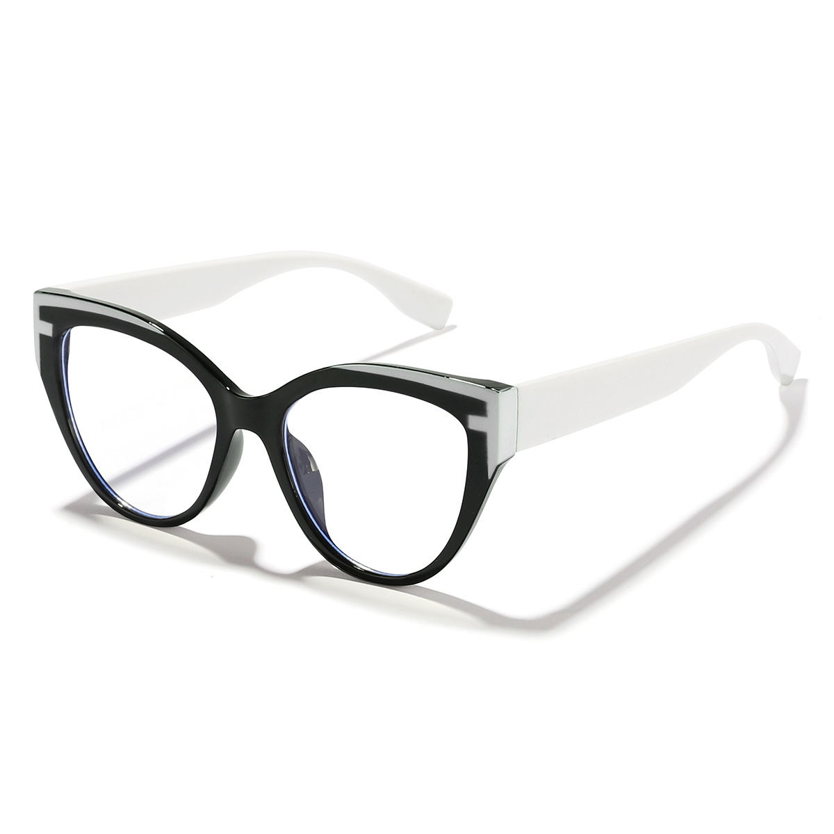 2024 nuevas gafas de sol de color de contraste bohemio de ojo de gato al aire libre gafas anti-azul de moda de estilo americano