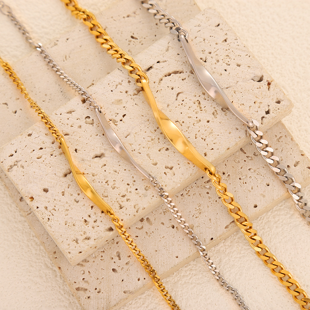 Cross-Border Simple Stainless Steel Möbius Bracelet, Personalized and Versatile Couple Bracelet, European and American Temperament Non-Fading Bracelet