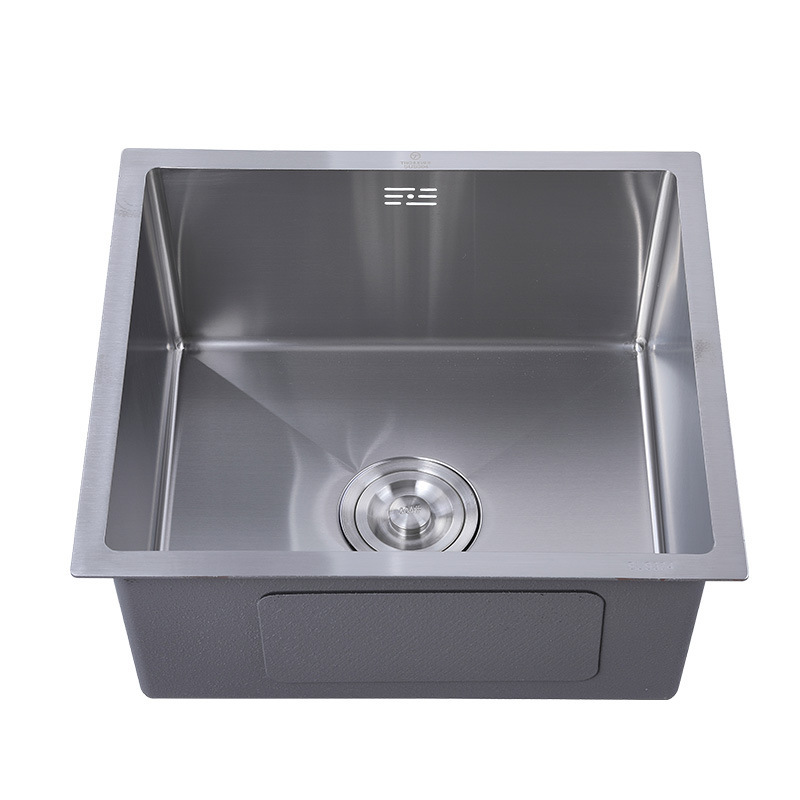 Fregadero de lado estrecho de acero inoxidable 304 personalizado Nano piscina lavabo debajo de la encimera Cocina grande de un solo tanque lavabo hecho a mano